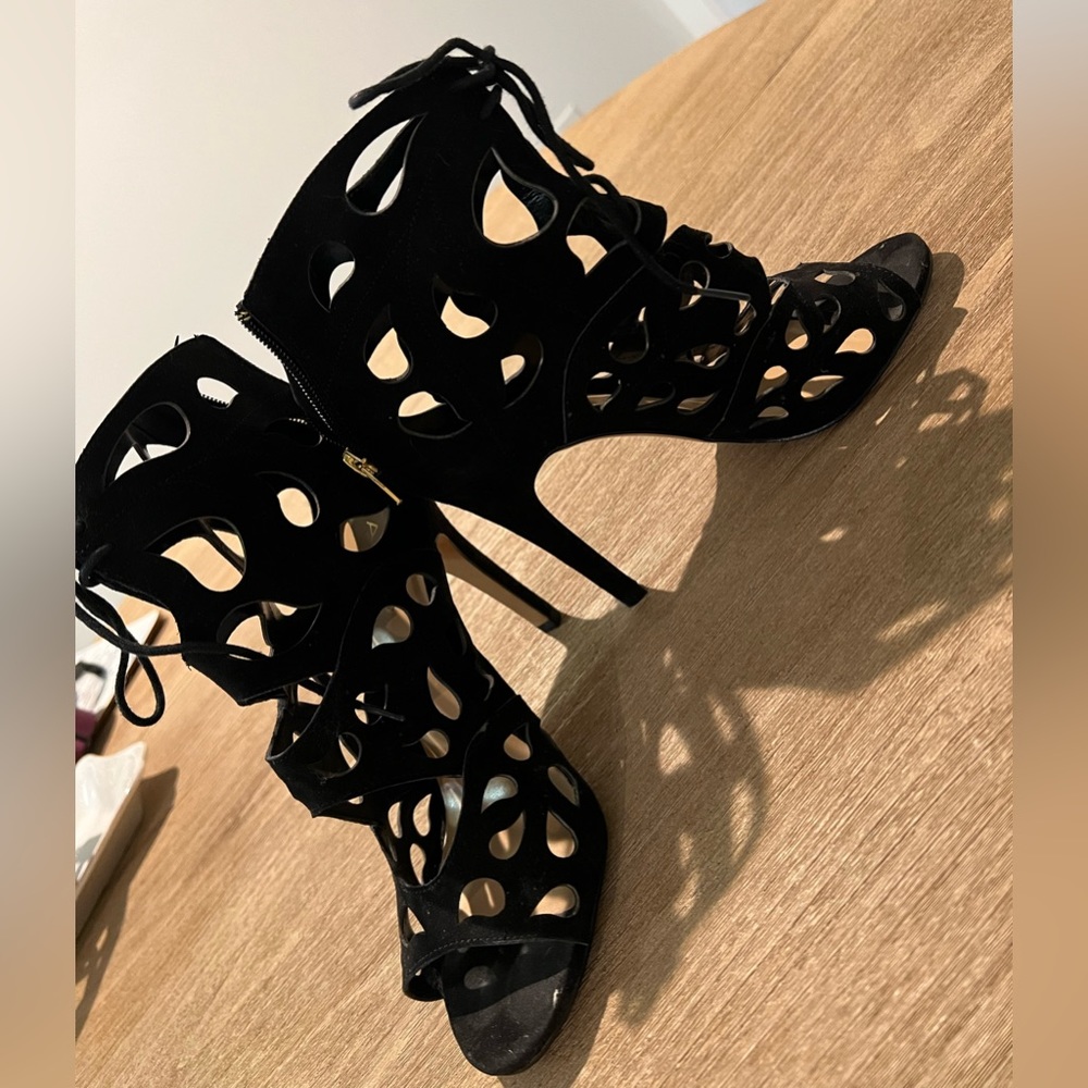 Black cut out Aldo stilettos